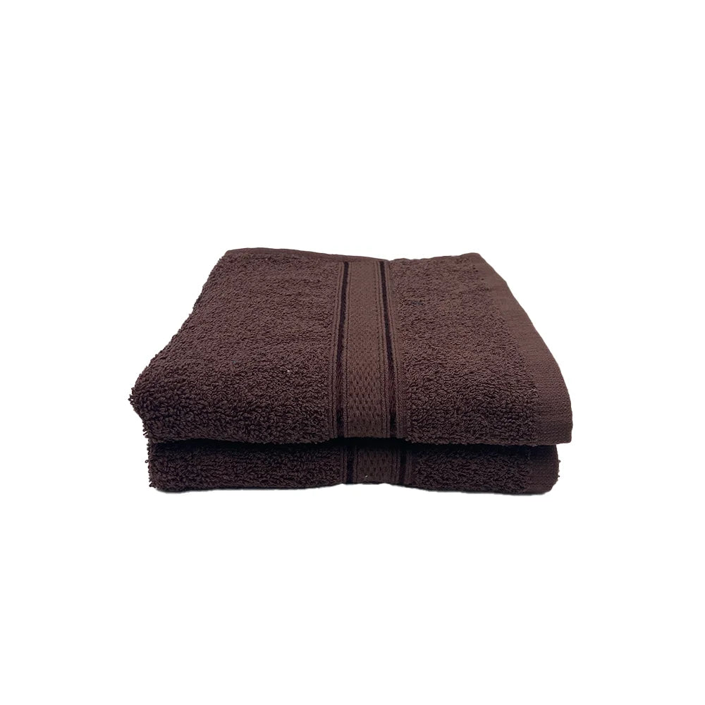 BYFT Daffodil Cotton Towel Brown Luxury - Soft, Absorbent, Quick-Dry, 500 GSM Bath Towel Set