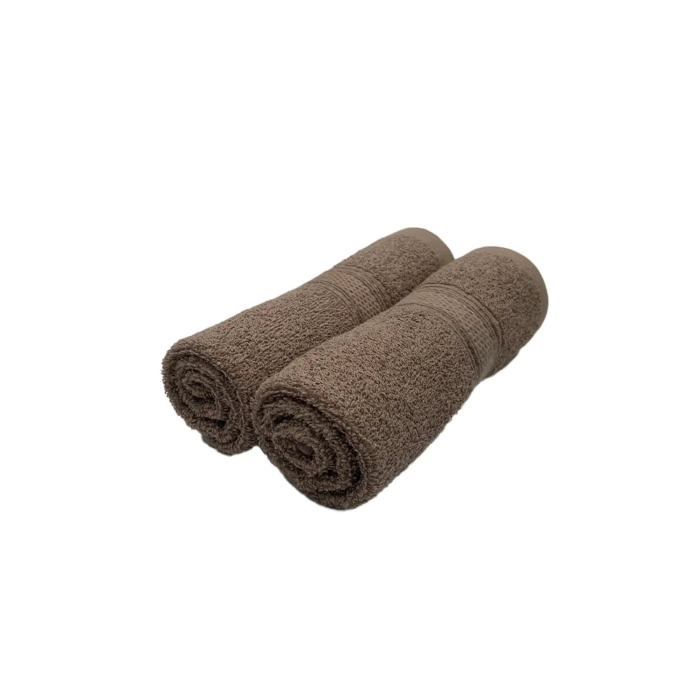 BYFT Daffodil Cotton Towel Dark Beige Luxury - Soft, Absorbent, Quick-Dry, 500 GSM Bath Towel Set