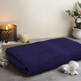 BYFT Daffodil Cotton Towel Navy Blue Luxury - Soft, Absorbent, Quick-Dry, 500 GSM Bath Towel Set