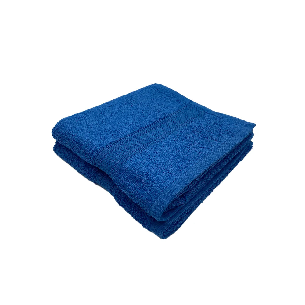 BYFT Daffodil Cotton Towel Royal Blue Luxury - Soft, Absorbent, Quick-Dry, 500 GSM Bath Towel Set