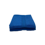 BYFT Daffodil Cotton Towel Royal Blue Luxury - Soft, Absorbent, Quick-Dry, 500 GSM Bath Towel Set