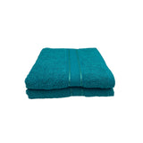 BYFT Daffodil Cotton Towel Turquoise Blue Luxury - Soft, Absorbent, Quick-Dry, 500 GSM Bath Towel Set