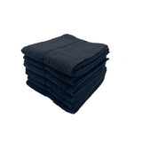 BYFT Daffodil Cotton Towel Black Luxury - Soft, Absorbent, Quick-Dry, 500 GSM Bath Towel Set