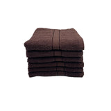 BYFT Daffodil Cotton Towel Brown Luxury - Soft, Absorbent, Quick-Dry, 500 GSM Bath Towel Set