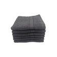 BYFT Daffodil Cotton Towel Dark Grey Luxury - Soft, Absorbent, Quick-Dry, 500 GSM Bath Towel Set