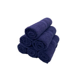 BYFT Daffodil Cotton Towel Navy Blue Luxury - Soft, Absorbent, Quick-Dry, 500 GSM Bath Towel Set