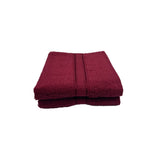 BYFT Daffodil Cotton Towel Burgundy Luxury - Soft, Absorbent, Quick-Dry, 500 GSM Bath Towel Set