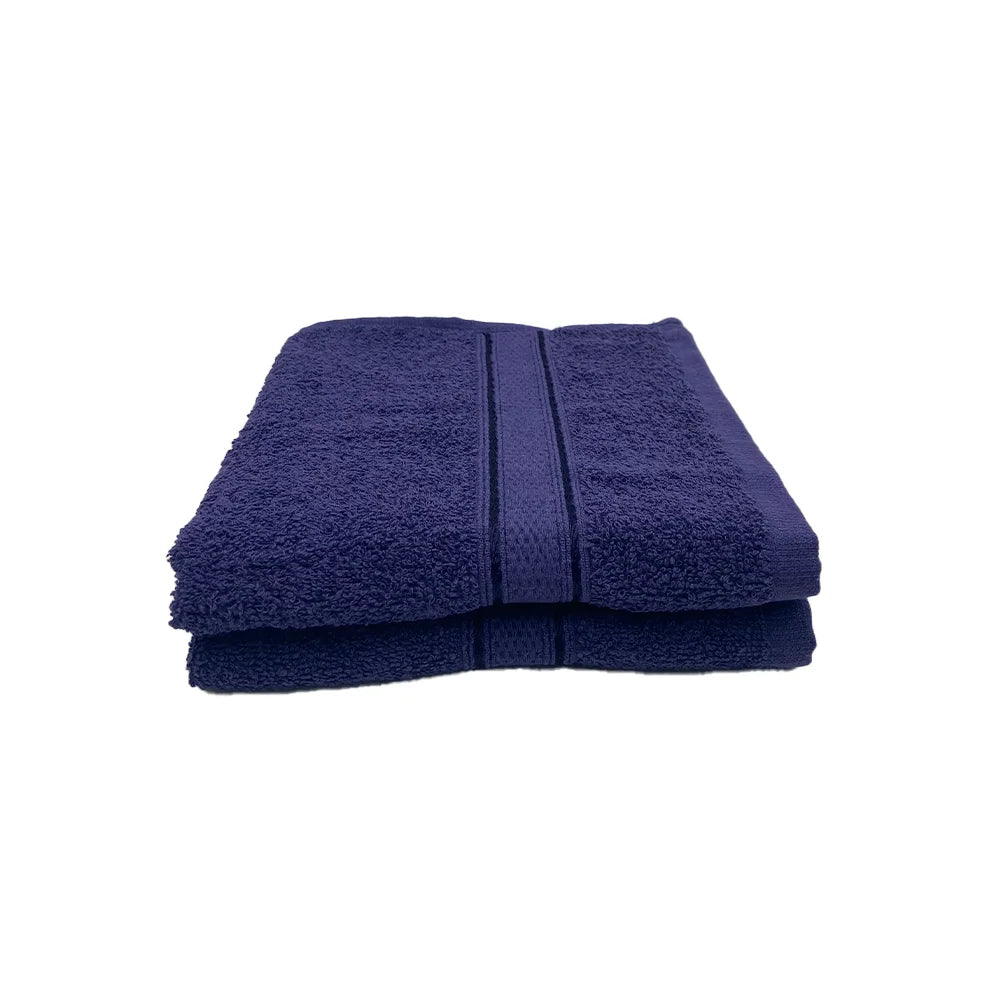 BYFT Daffodil Cotton Towel Navy Blue Luxury - Soft, Absorbent, Quick-Dry, 500 GSM Bath Towel Set