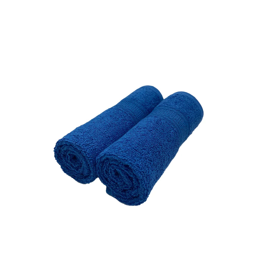 BYFT Daffodil Cotton Towel Royal Blue Luxury - Soft, Absorbent, Quick-Dry, 500 GSM Bath Towel Set
