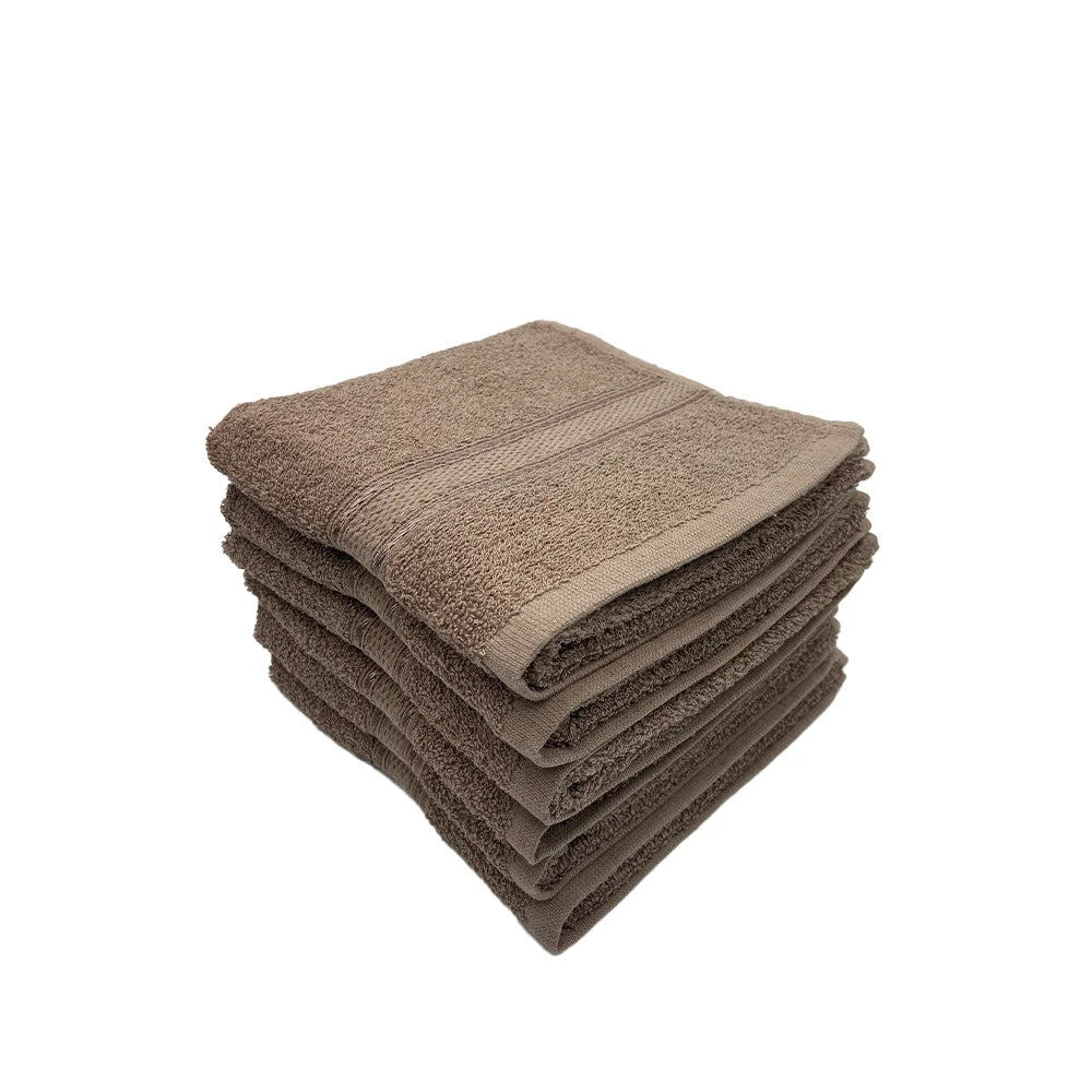 BYFT Daffodil Cotton Towel Dark Beige Luxury - Soft, Absorbent, Quick-Dry, 500 GSM Bath Towel Set