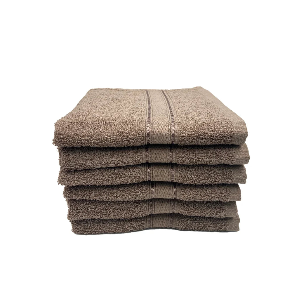 BYFT Daffodil Cotton Towel Dark Beige Luxury - Soft, Absorbent, Quick-Dry, 500 GSM Bath Towel Set
