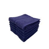 BYFT Daffodil Cotton Towel Navy Blue Luxury - Soft, Absorbent, Quick-Dry, 500 GSM Bath Towel Set