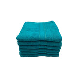 BYFT Daffodil Cotton Towel Turquoise Blue Luxury - Soft, Absorbent, Quick-Dry, 500 GSM Bath Towel Set