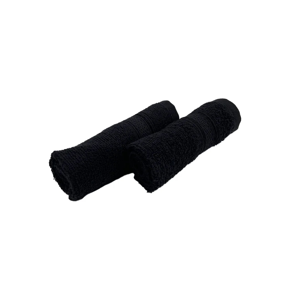 BYFT Daffodil Cotton Towel Black Luxury - Soft, Absorbent, Quick-Dry, 500 GSM Bath Towel Set
