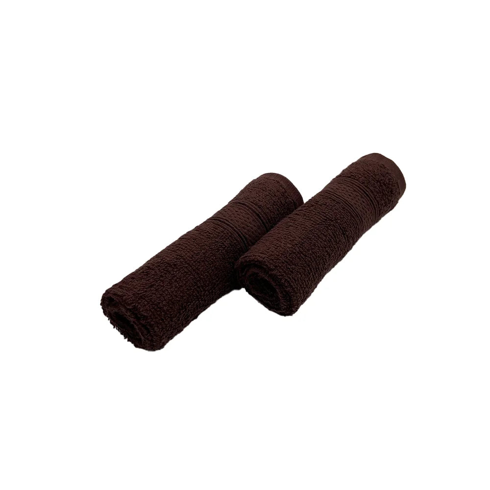 BYFT Daffodil Cotton Towel Brown Luxury - Soft, Absorbent, Quick-Dry, 500 GSM Bath Towel Set