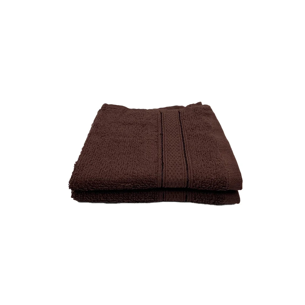 BYFT Daffodil Cotton Towel Brown Luxury - Soft, Absorbent, Quick-Dry, 500 GSM Bath Towel Set