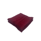 BYFT Daffodil Cotton Towel Burgundy Luxury - Soft, Absorbent, Quick-Dry, 500 GSM Bath Towel Set