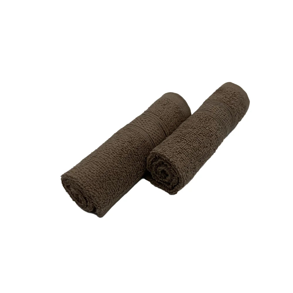 BYFT Daffodil Cotton Towel Dark Beige Luxury - Soft, Absorbent, Quick-Dry, 500 GSM Bath Towel Set