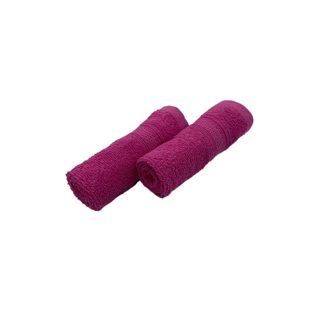 BYFT Daffodil Cotton Towel Fuchsia Pink Luxury - Soft, Absorbent, Quick-Dry, 500 GSM Bath Towel Set
