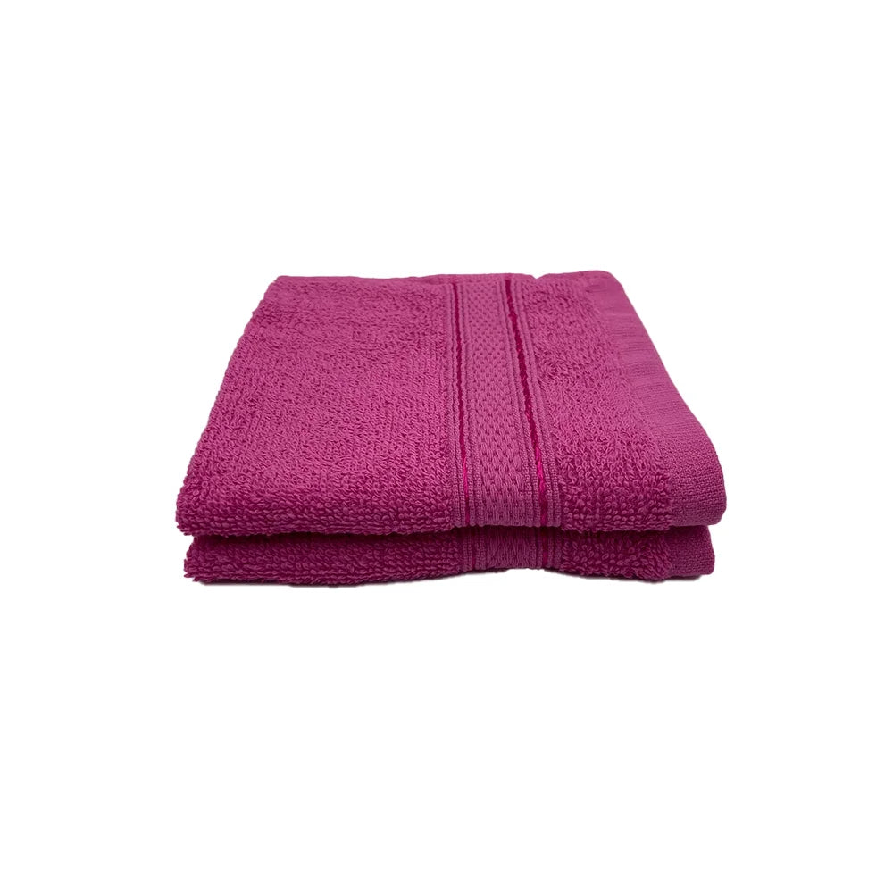 BYFT Daffodil Cotton Towel Fuchsia Pink Luxury - Soft, Absorbent, Quick-Dry, 500 GSM Bath Towel Set