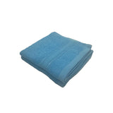 BYFT Daffodil Cotton Towel Light Blue Luxury - Soft, Absorbent, Quick-Dry, 500 GSM Bath Towel Set