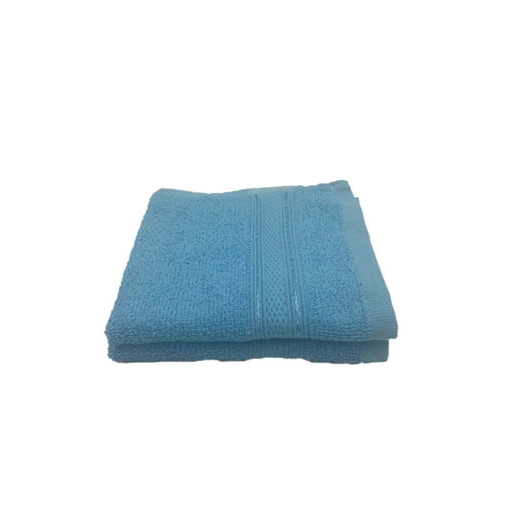 BYFT Daffodil Cotton Towel Light Blue Luxury - Soft, Absorbent, Quick-Dry, 500 GSM Bath Towel Set