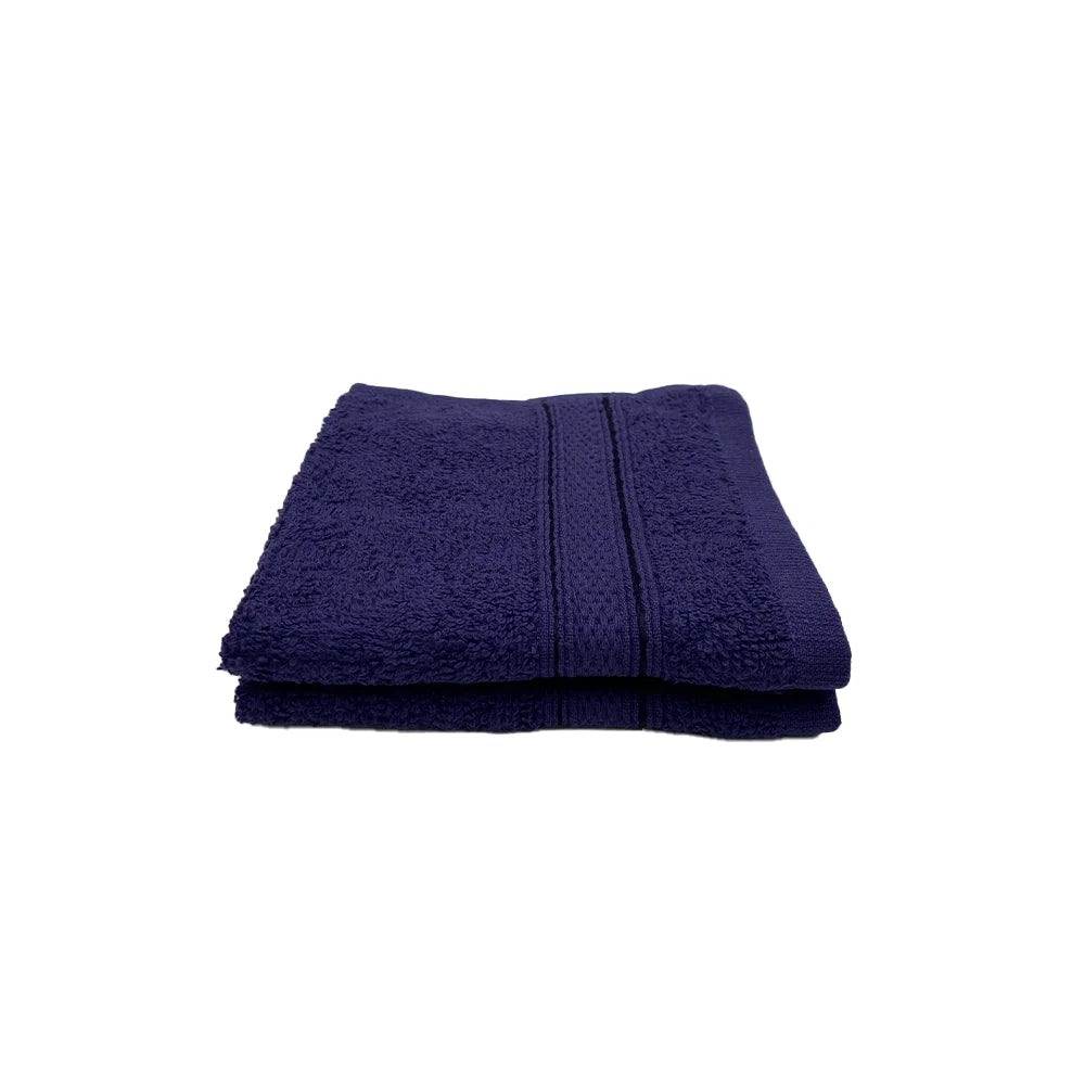 BYFT Daffodil Cotton Towel Navy Blue Luxury - Soft, Absorbent, Quick-Dry, 500 GSM Bath Towel Set