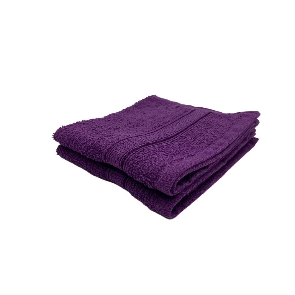 BYFT Daffodil Cotton Towel Purple Luxury - Soft, Absorbent, Quick-Dry, 500 GSM Bath Towel Set