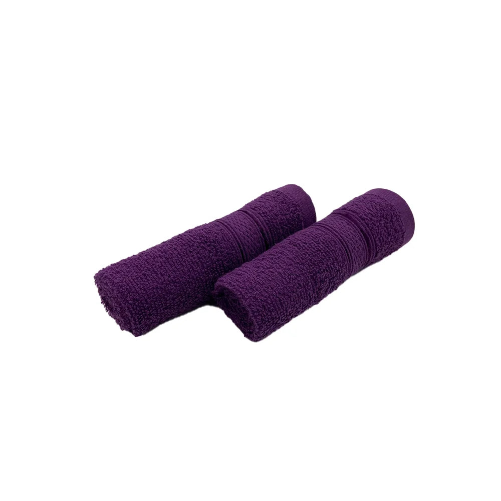 BYFT Daffodil Cotton Towel Purple Luxury - Soft, Absorbent, Quick-Dry, 500 GSM Bath Towel Set