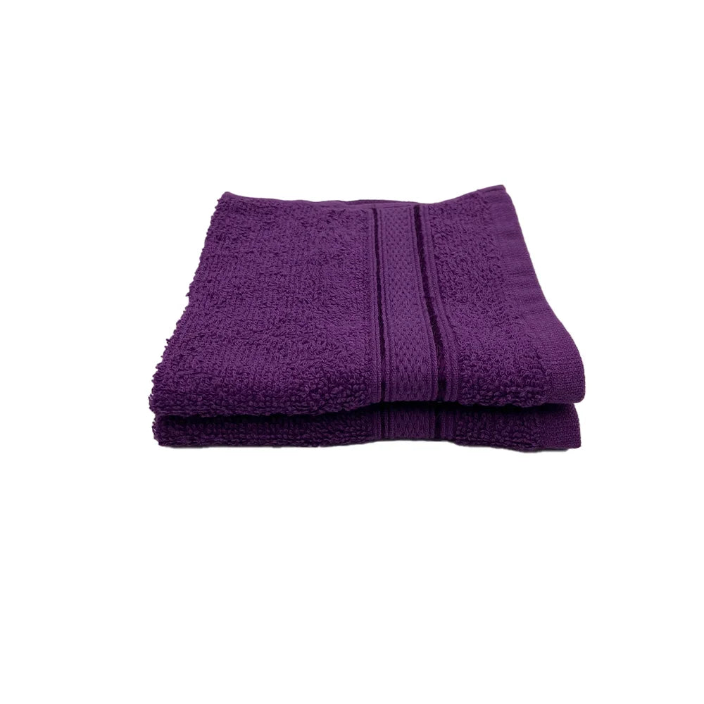 BYFT Daffodil Cotton Towel Purple Luxury - Soft, Absorbent, Quick-Dry, 500 GSM Bath Towel Set