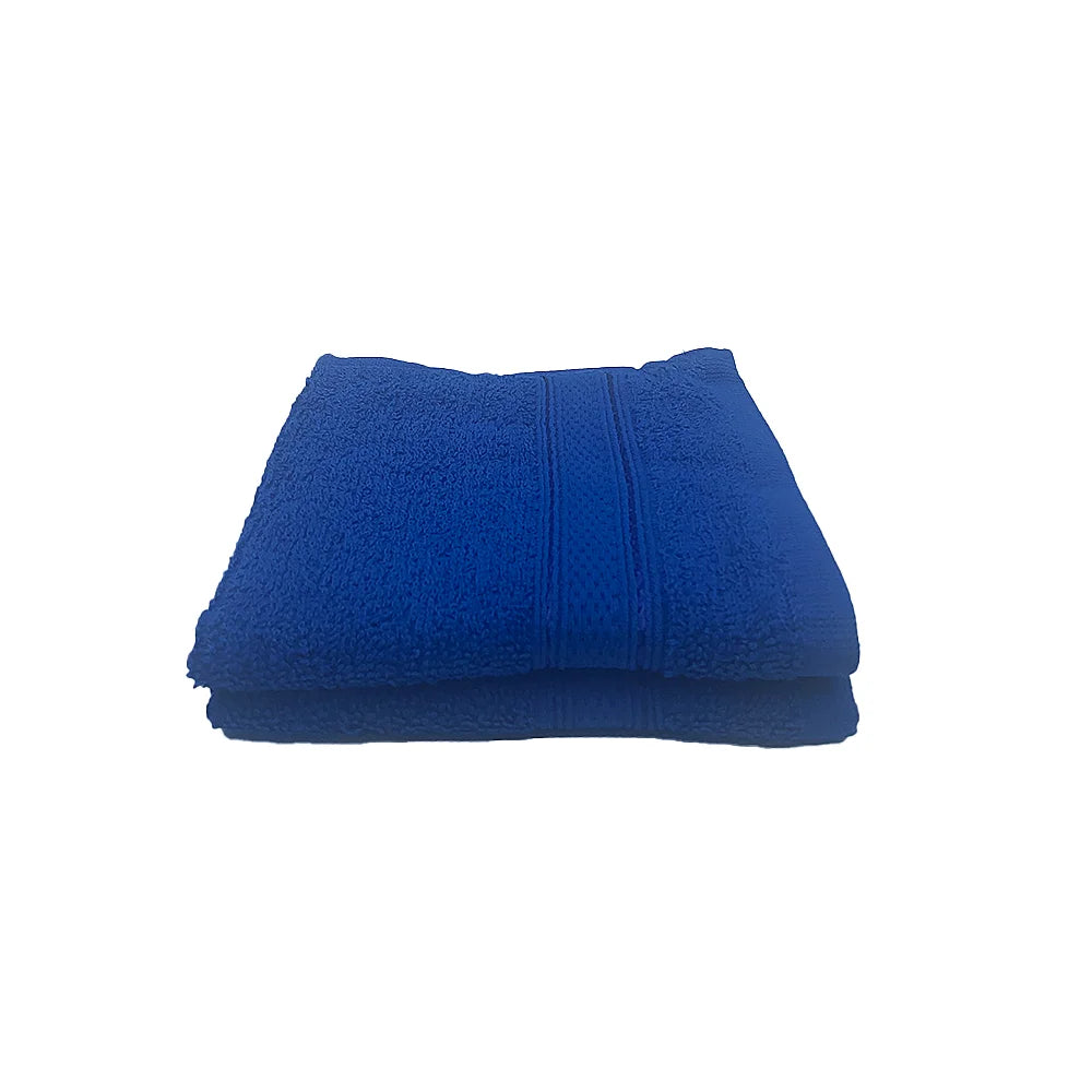 BYFT Daffodil Cotton Towel Royal Blue Luxury - Soft, Absorbent, Quick-Dry, 500 GSM Bath Towel Set