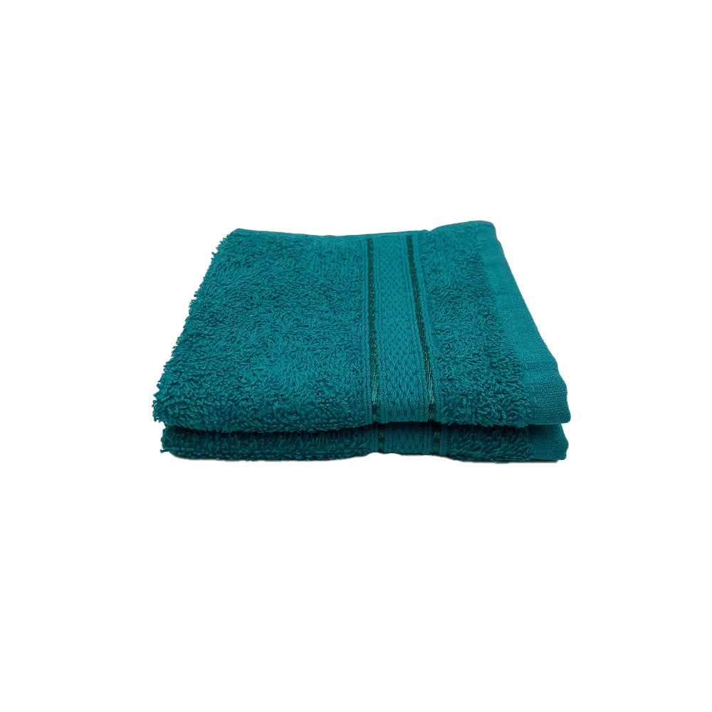 BYFT Daffodil Cotton Towel Turquoise Blue Luxury - Soft, Absorbent, Quick-Dry, 500 GSM Bath Towel Set