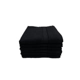 BYFT Daffodil Cotton Towel Black Luxury - Soft, Absorbent, Quick-Dry, 500 GSM Bath Towel Set