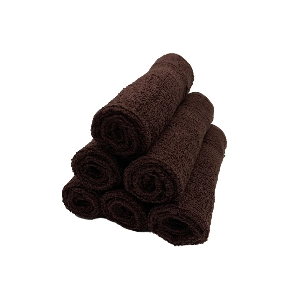 BYFT Daffodil Cotton Towel Brown Luxury - Soft, Absorbent, Quick-Dry, 500 GSM Bath Towel Set