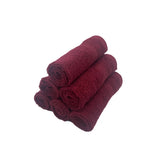 BYFT Daffodil Cotton Towel Burgundy Luxury - Soft, Absorbent, Quick-Dry, 500 GSM Bath Towel Set