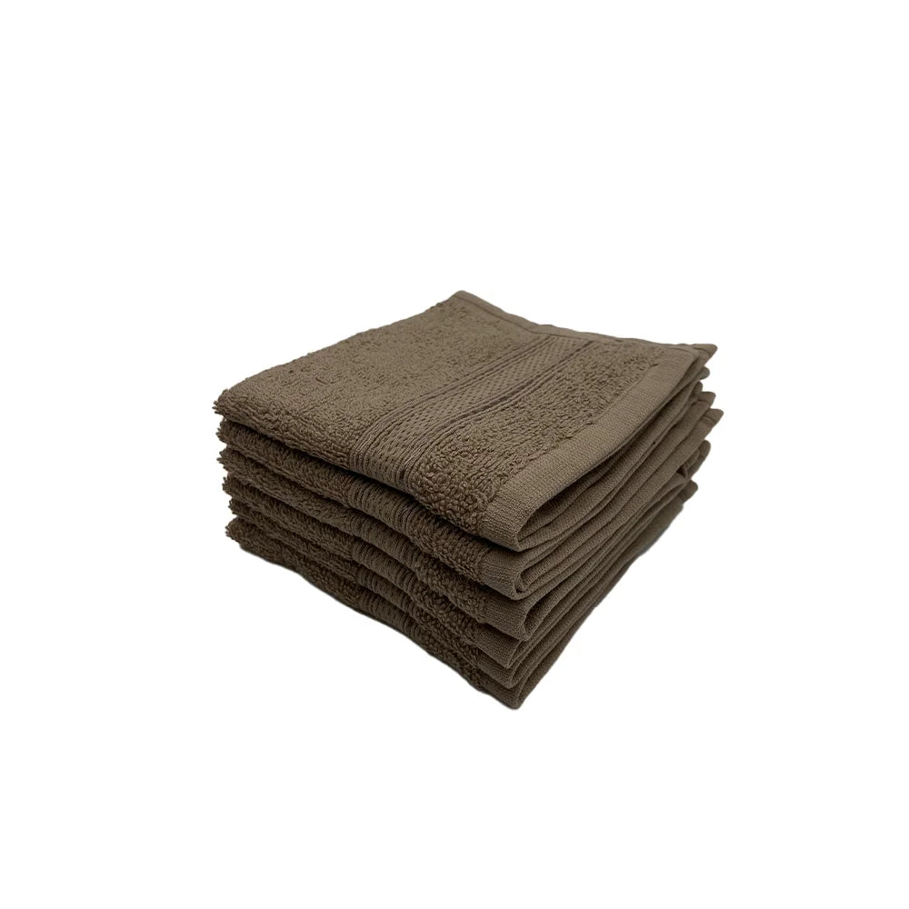 BYFT Daffodil Cotton Towel Dark Beige Luxury - Soft, Absorbent, Quick-Dry, 500 GSM Bath Towel Set