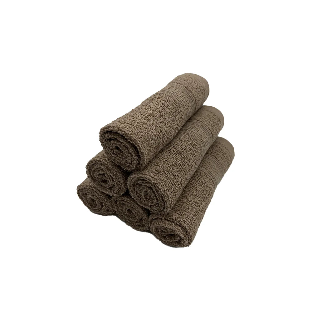 BYFT Daffodil Cotton Towel Dark Beige Luxury - Soft, Absorbent, Quick-Dry, 500 GSM Bath Towel Set