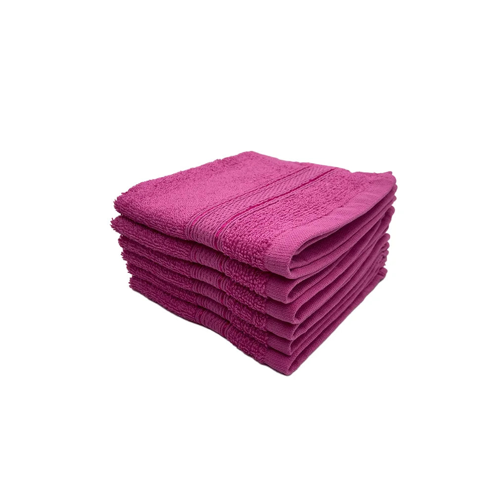 BYFT Daffodil Cotton Towel Fuchsia Pink Luxury - Soft, Absorbent, Quick-Dry, 500 GSM Bath Towel Set