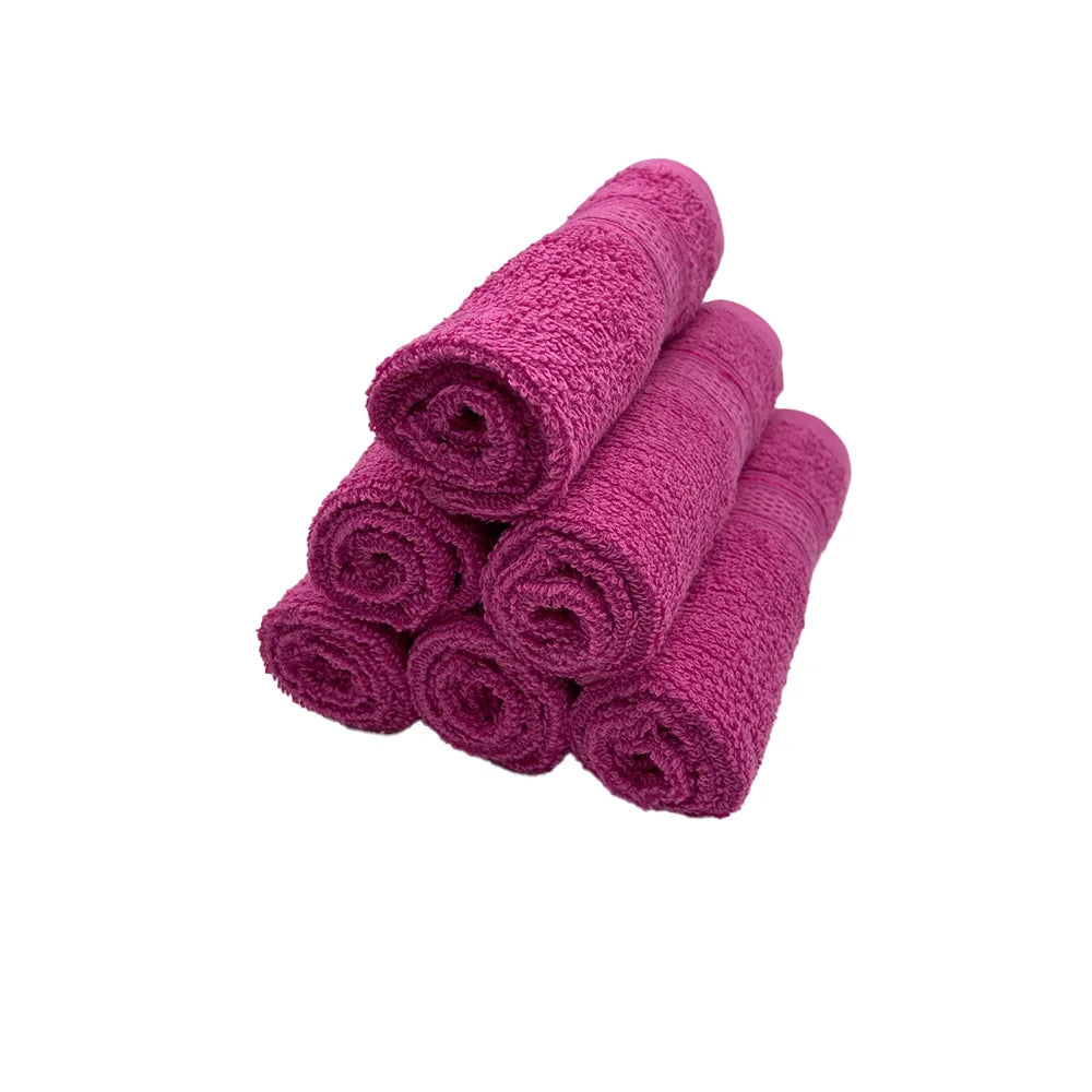 BYFT Daffodil Cotton Towel Fuchsia Pink Luxury - Soft, Absorbent, Quick-Dry, 500 GSM Bath Towel Set