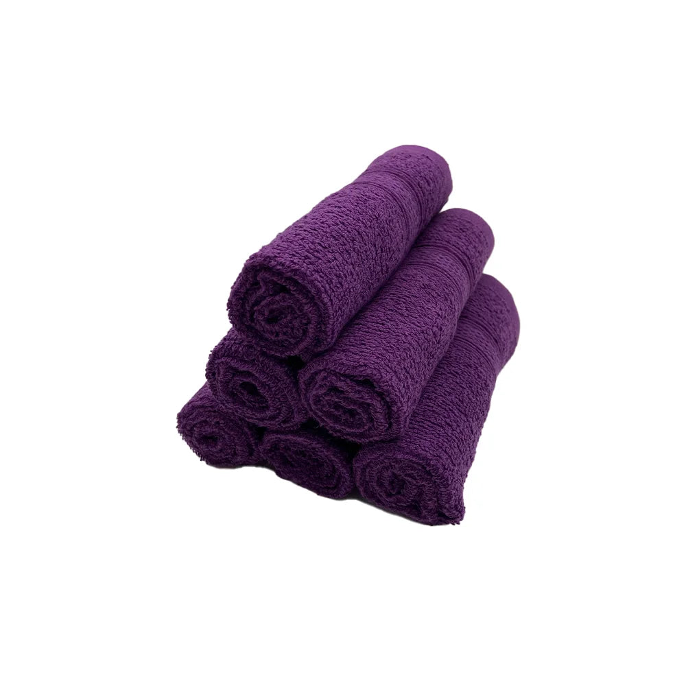 BYFT Daffodil Cotton Towel Purple Luxury - Soft, Absorbent, Quick-Dry, 500 GSM Bath Towel Set