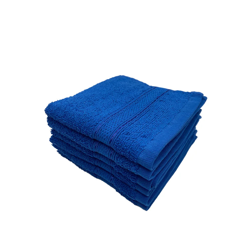 BYFT Daffodil Cotton Towel Royal Blue Luxury - Soft, Absorbent, Quick-Dry, 500 GSM Bath Towel Set