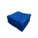 BYFT Daffodil Cotton Towel Royal Blue Luxury - Soft, Absorbent, Quick-Dry, 500 GSM Bath Towel Set