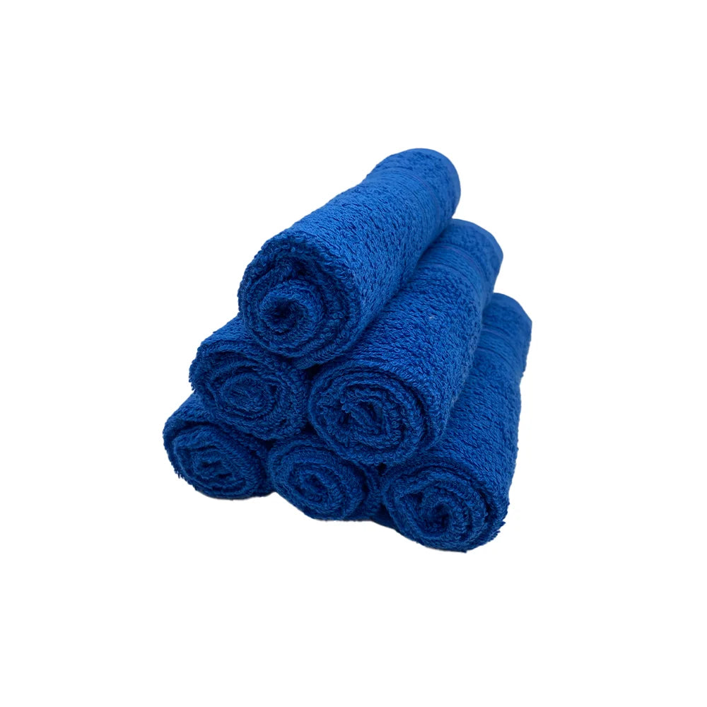 BYFT Daffodil Cotton Towel Royal Blue Luxury - Soft, Absorbent, Quick-Dry, 500 GSM Bath Towel Set