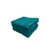 BYFT Daffodil Cotton Towel Turquoise Blue Luxury - Soft, Absorbent, Quick-Dry, 500 GSM Bath Towel Set