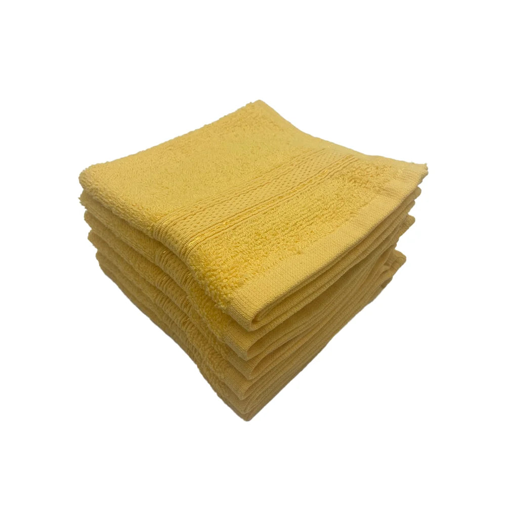 BYFT Daffodil Cotton Towel Yellow Luxury - Soft, Absorbent, Quick-Dry, 500 GSM Bath Towel Set