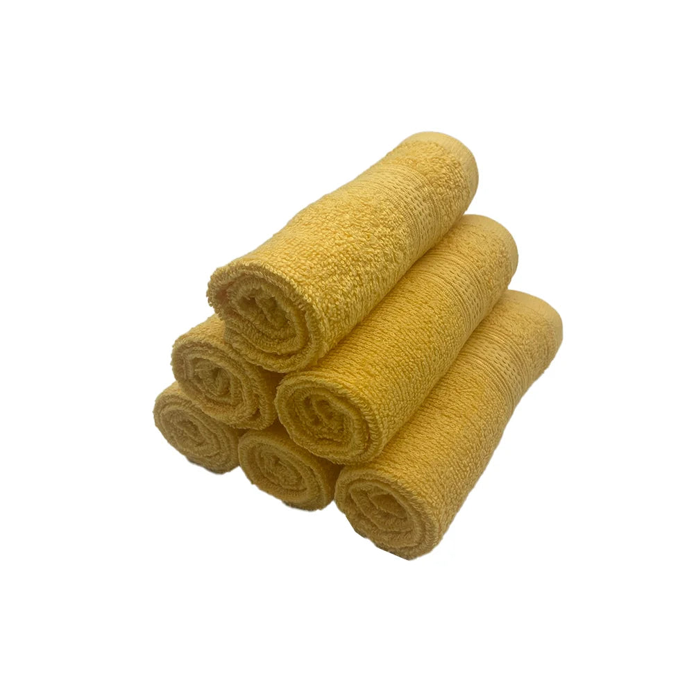 BYFT Daffodil Cotton Towel Yellow Luxury - Soft, Absorbent, Quick-Dry, 500 GSM Bath Towel Set