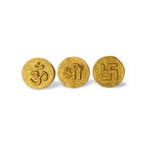 BYFT008073 POOJA ESSENTIALS OM SWASTIK SHRI ASSORTED Set of 15 A.webp