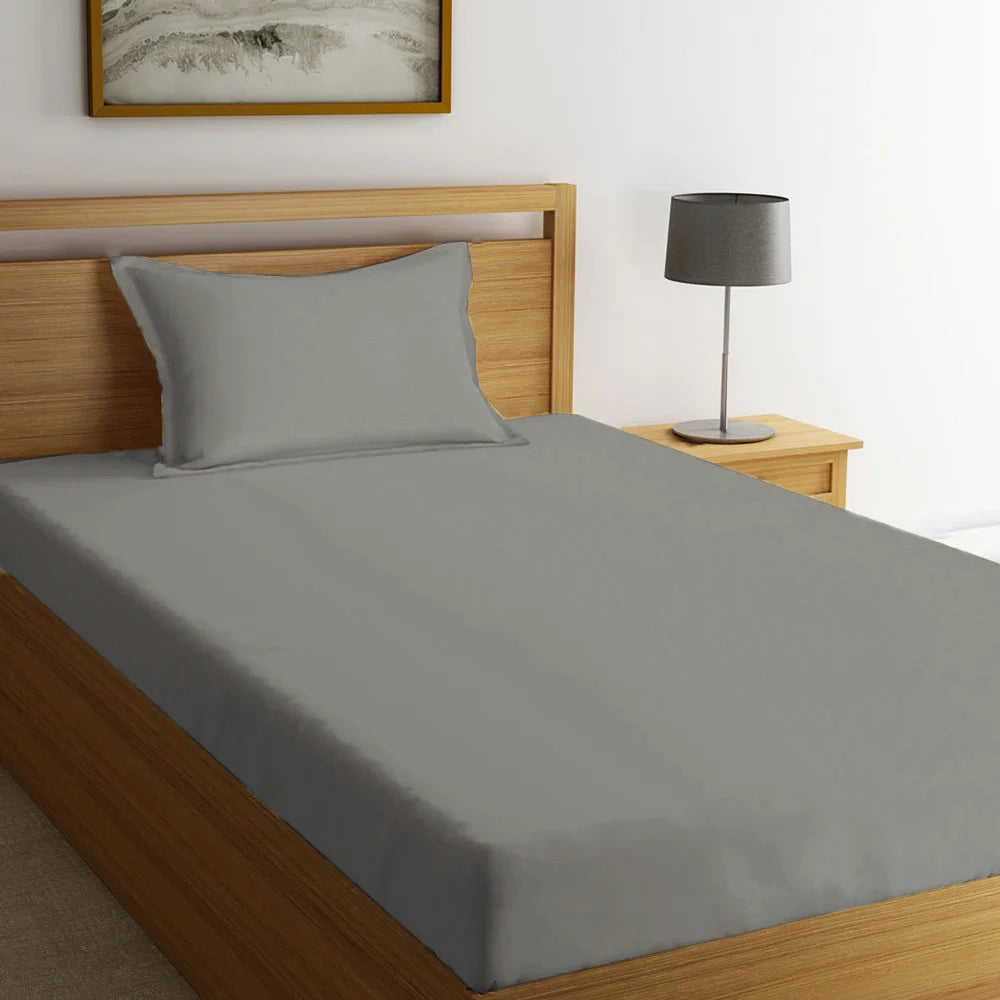 BYFT Orchard Exclusive - Fitted Sheet | Cotton Percale, 180 TC, Soft & Luxurious Bed Linen