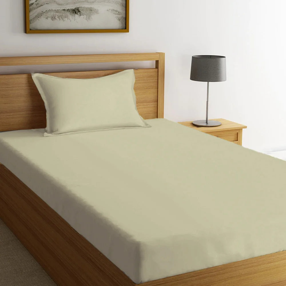 BYFT Orchard Exclusive - Fitted Sheet | Cotton Percale, 180 TC, Soft & Luxurious Bed Linen