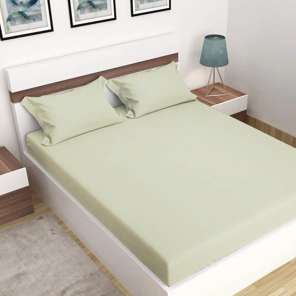 BYFT Orchard Exclusive - Fitted Sheet | Cotton Percale, 180 TC, Soft & Luxurious Bed Linen